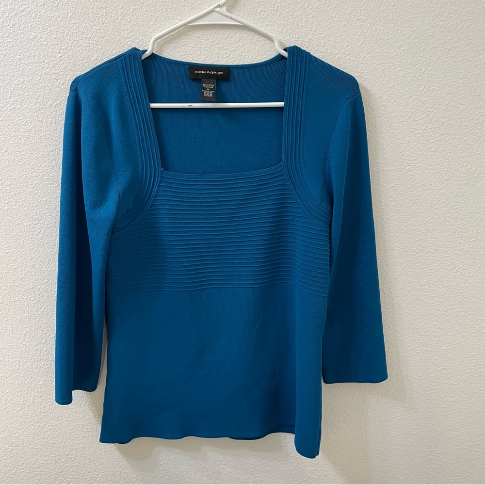 Cable& gauge blouse blue medium